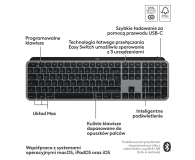 LOGITECH Klawiatura MX Keys S for Mac Space Grey US 920-011637 - 1261398 - zdjęcie 10